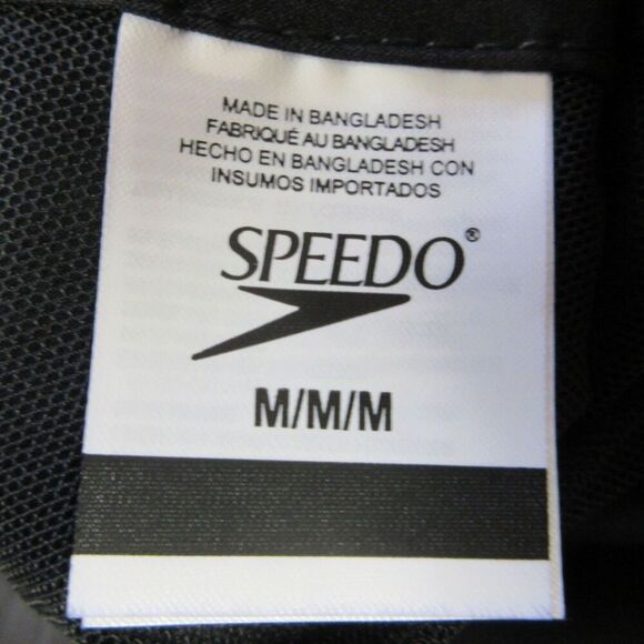 SPEEDO Black Grey Tech Volley Swim Shorts Sz M (32-34) Swim Trunks Swimsuit NWT - Picture 6 of 11